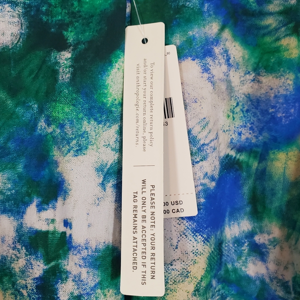 Anthropologie Corey Lynn Calter Boho Cotton V-Neck Relaxed Ruffle Midi Dress S - Picture 15 of 17